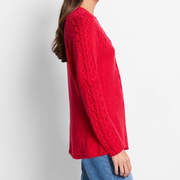 NEW Nic + Zoe FEMME CABLE SWEATER - size XXL - Picture 2 of 6